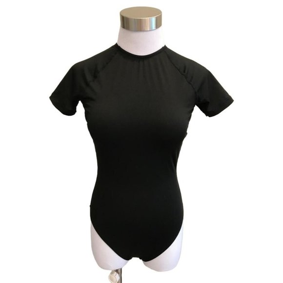 J. Crew Swim New Jcrew 22 Long Torso Openback Shortsleeve Onepiece